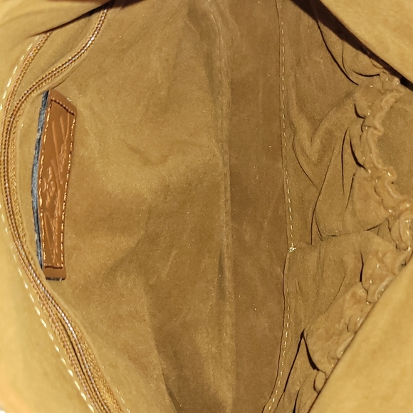 Patricia Nash Valerie Fold Over Wristlet Brown Leather Purse Clutch has strap - Picture 14 of 16